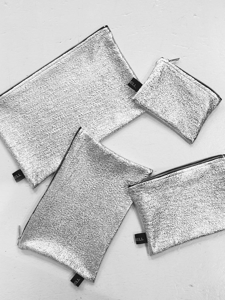 GY'BELL Pochette – Zip Bag Silver